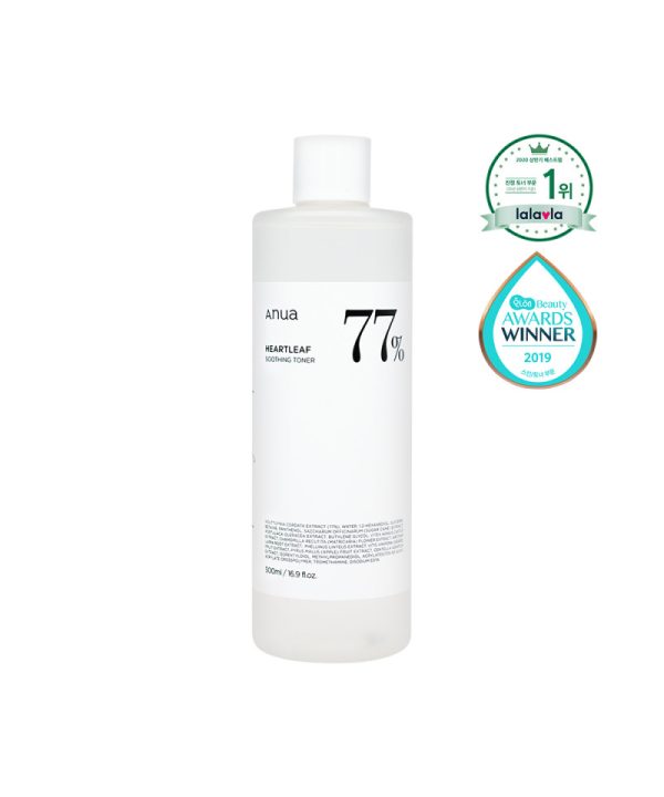 ANUA HEARTLEAF 77% SOOTHING TONER JUMBO 500ML