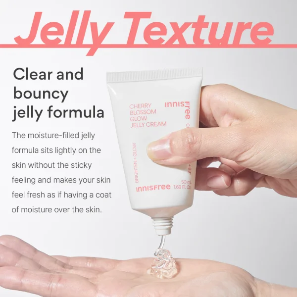 INNISFREE CHERRY BLOSSOM GLOW JELLY CREAM 50ML - Image 2