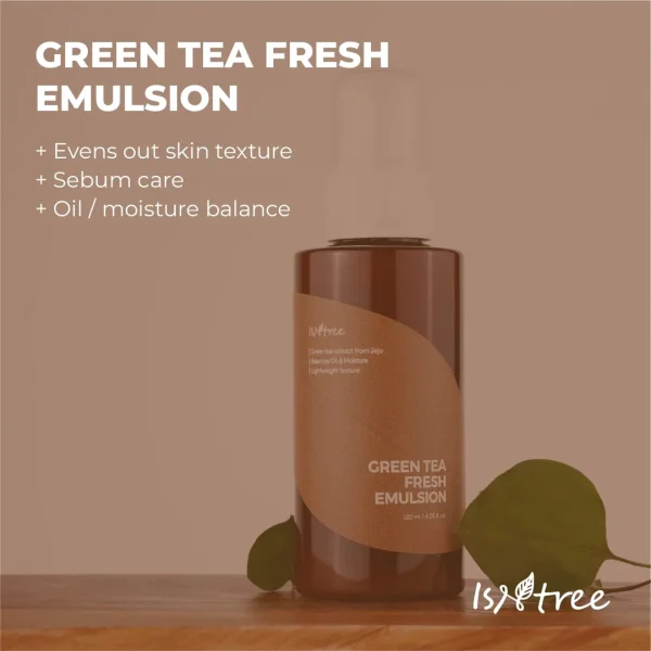 ISNTREE GREEN TEA FRESH EMULSION 120ML - Image 3
