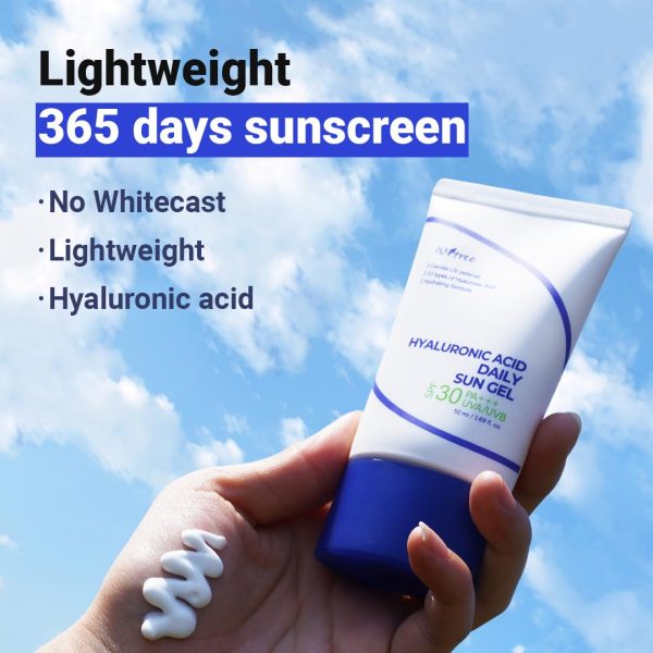 ISNTREE HYALURONIC ACID DAILY SUN GEL 50ML - Image 2