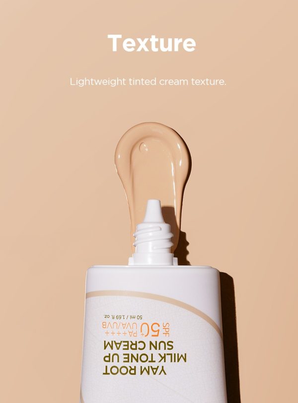 ISNTREE YAM ROOT MILK TONE UP SUN CREAM 50ML - Image 2