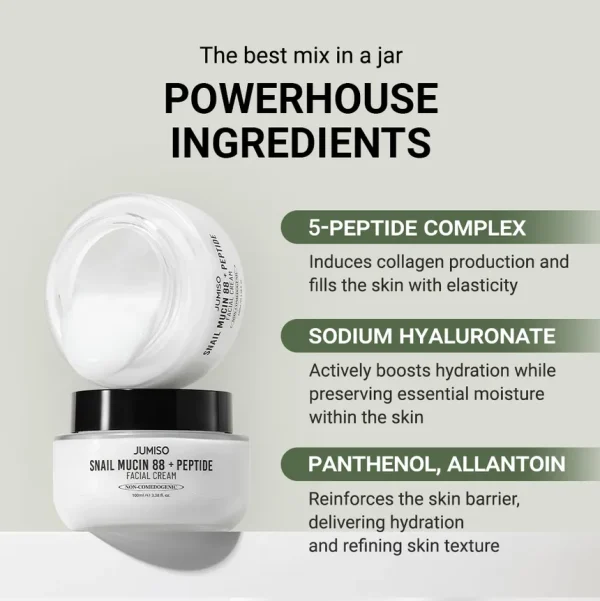 Jumiso Snail Mucin 88 + Peptide Cream 100ml