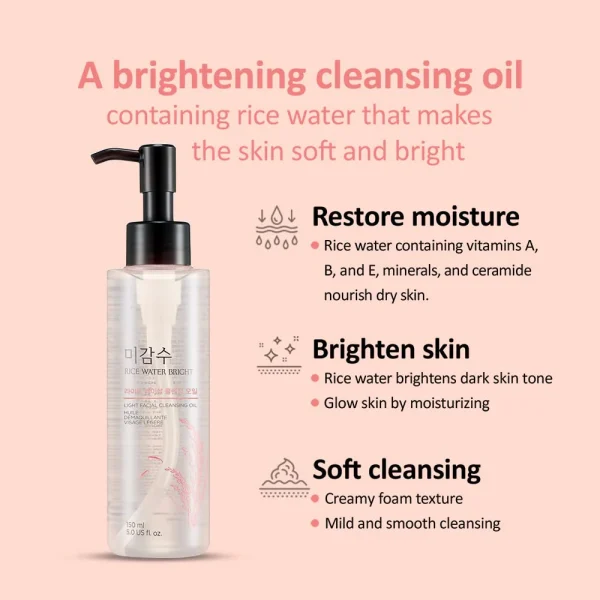 The Face Shop Rice Water Bright Cleansing Light Oil 150ml