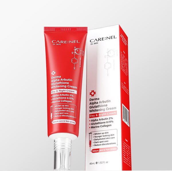 CARE:NEL Derma Alpha Arbutin Glutathione Whitening Day & Night Cream 45ml•