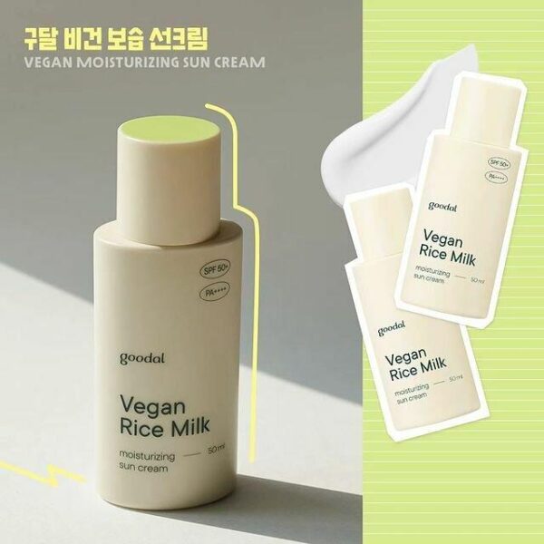 Goodal Vegan Rice Milk Moisturizing Sun Cream 50ml - Image 2
