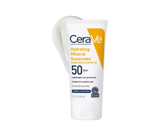 CeraVe Hydrating Mineral Body Sunscreen Broad Spectrum SPF 50 -150ml